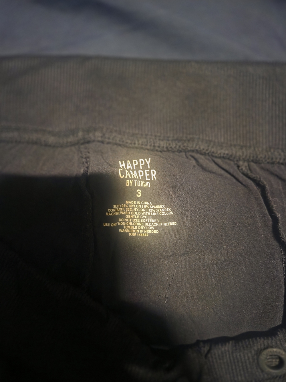 torrid Black 'Happy Camper' Stretch Capri Pants